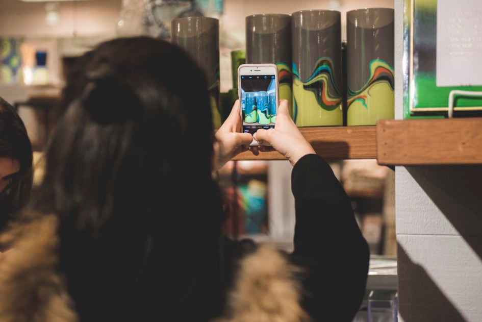 Finding a scavenger hunt clue.