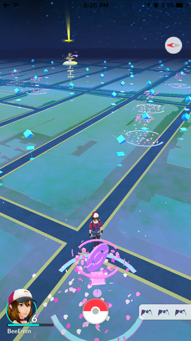 PokemonGo Lure near Times Square.